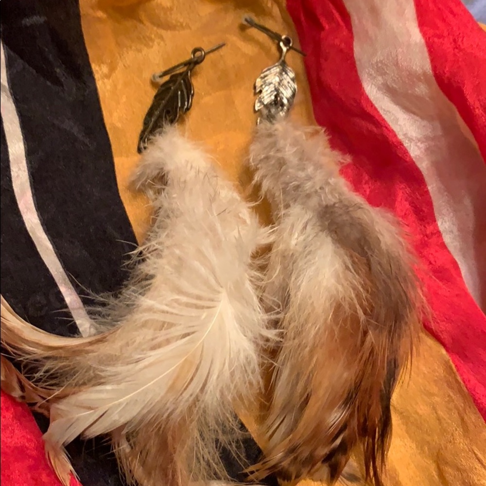 Feather earrings